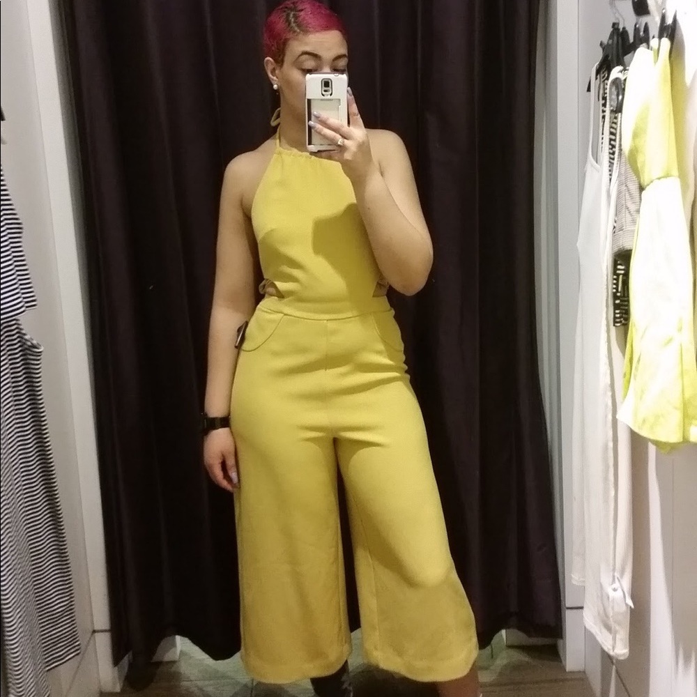 Topshop Halter jumpsuit.